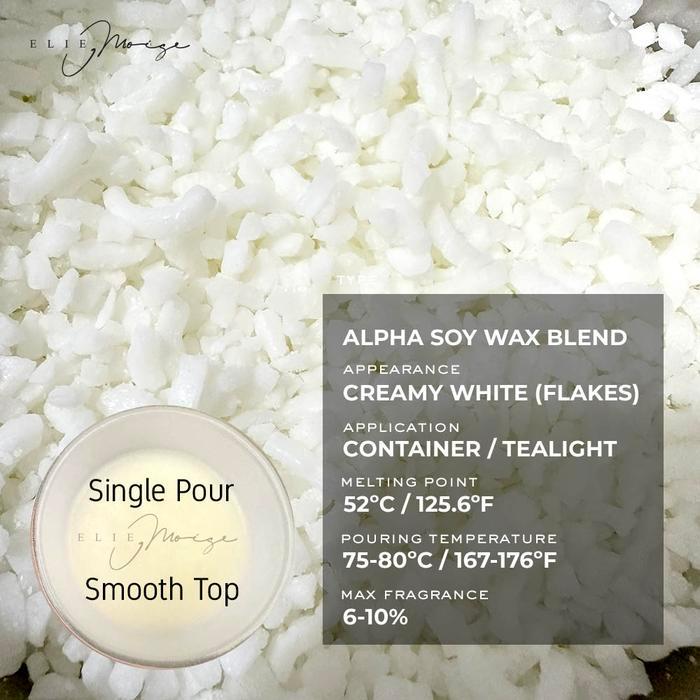 Alpha Soy Wax Blend SoyWax Flakes for Container / tealight - Bahan Lilin aromaterapi soy wax