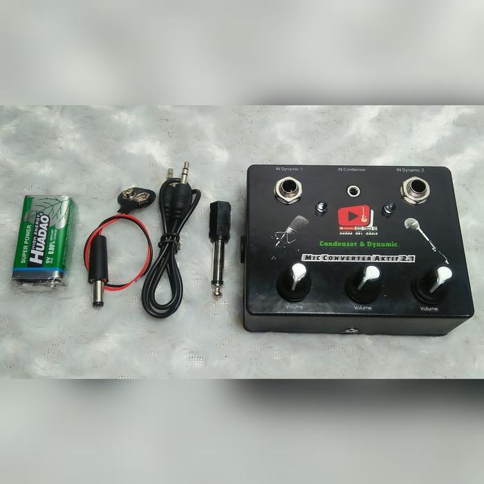 Mic Converter 2.1 Soundcard V8 Condenser & Dynamic keren murah Promo Premium
