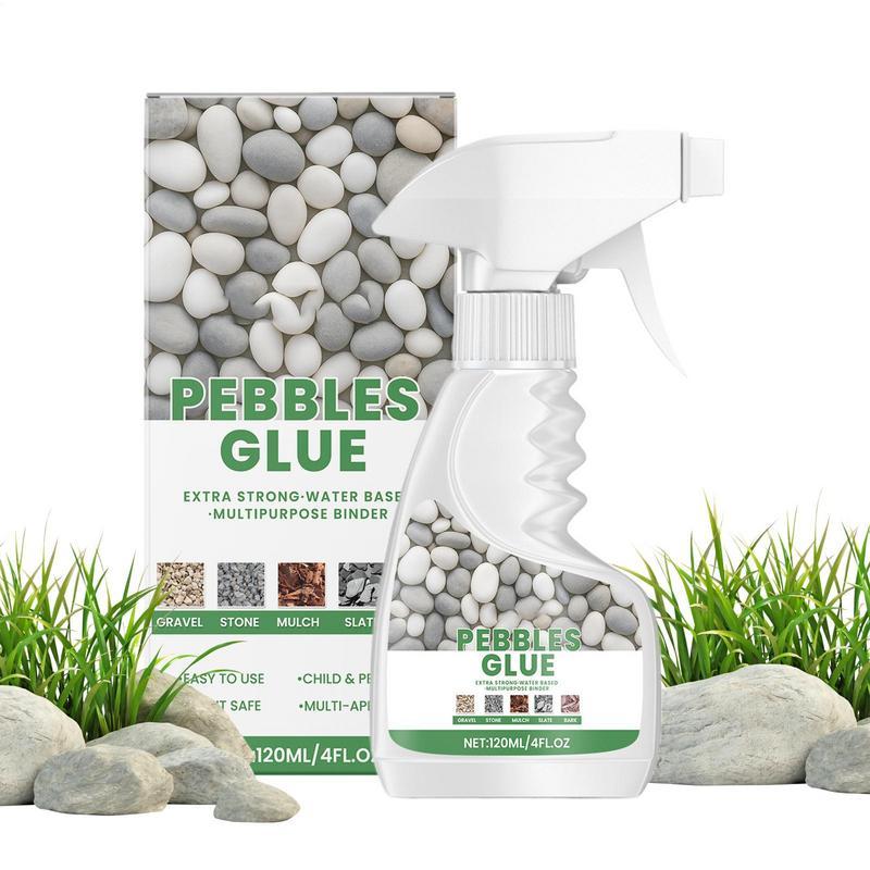 Glue For Rocks Mulch Glue 120ml Stone Binder Weather-Resistant Adhesive Spray For Pond Driveway