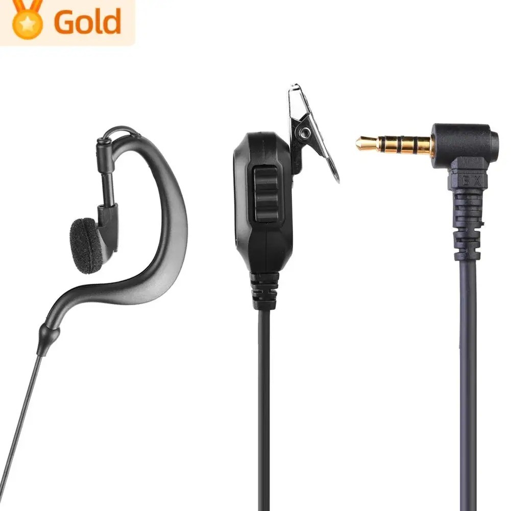 1Pin Walkie Talkie Headset with PTT Mic Earphone Walkie Talkie Headset Multifunctional Accessories