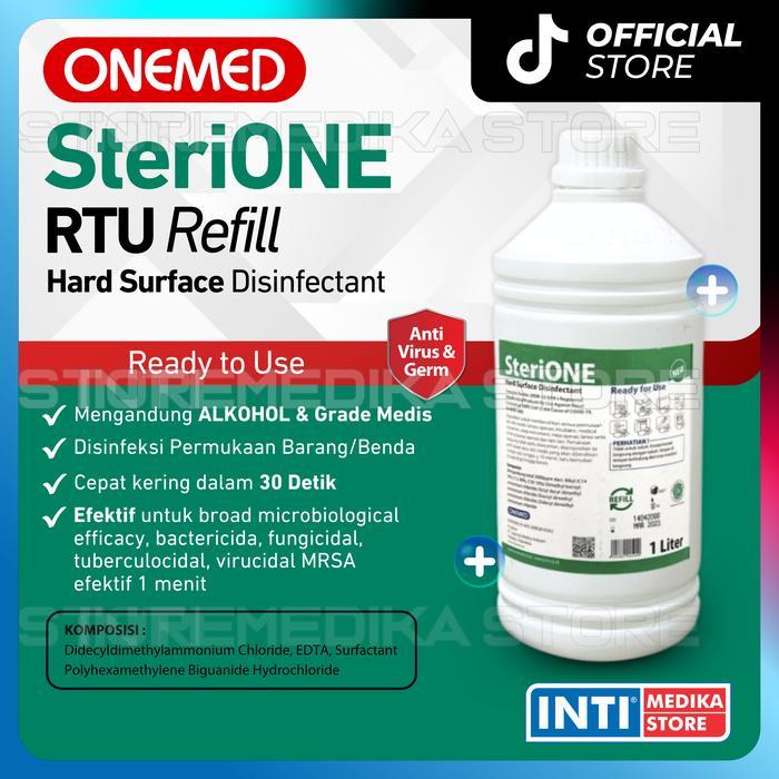 ngmh- Onemed - Sterione 1 Liter Refill Ready For Use Sterione Desinfektan