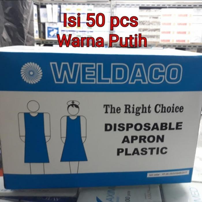 APRON MEDIS PLASTIK WELDACO- CELEMEK APRON MEDIS
