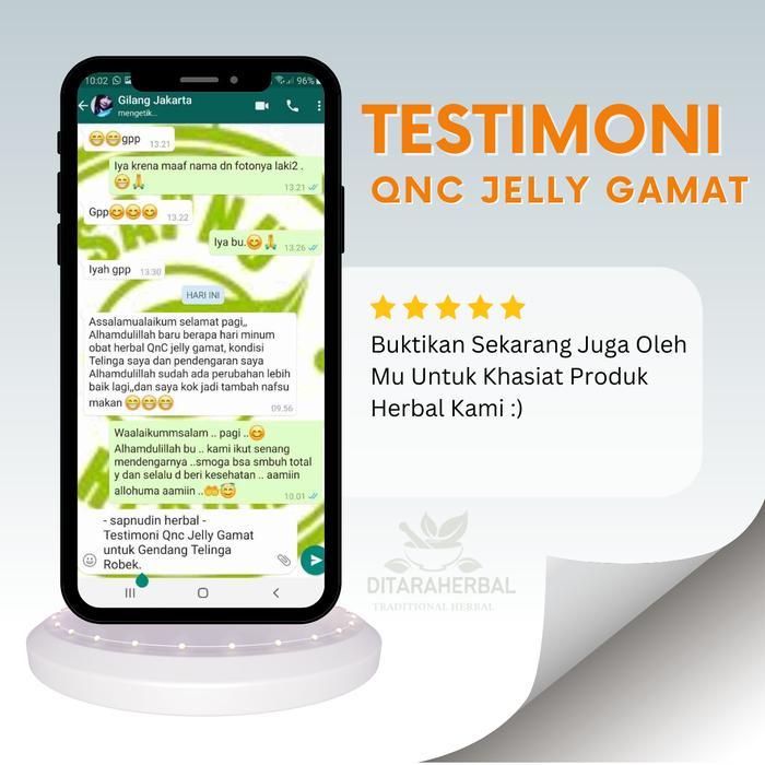 ish8- Qnc Jelly Gamat Untuk Gendang Telinga Pecah Robek Sakit Bolong Nyeri Gendang Telinga