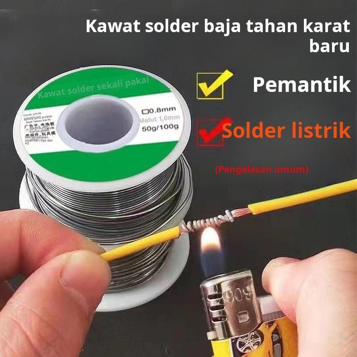 Kawat solder baru, kawat timah las universal, kawat solder bebas cuci, besi solder listrik