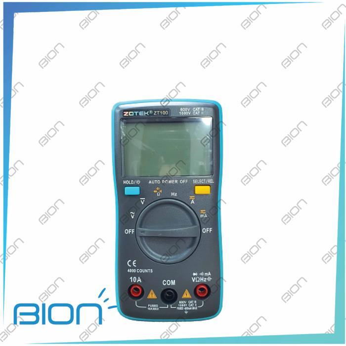 Zotek ZT100 Multimeter Digital Avometer Multi Tester AC DC ZT-100
