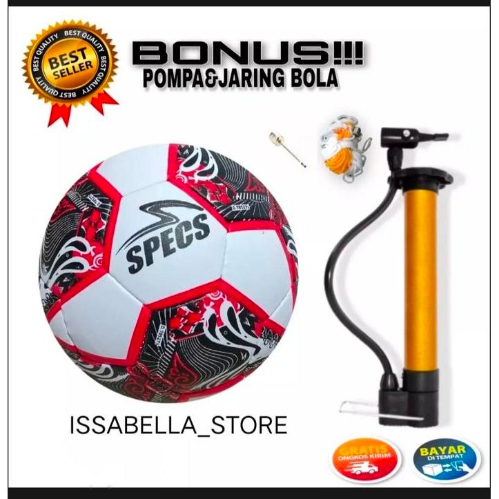 READY Bola sepak SPEC size5/bola kaki ukuran besar bonus pompa jaring dan nipel Ball outdoor