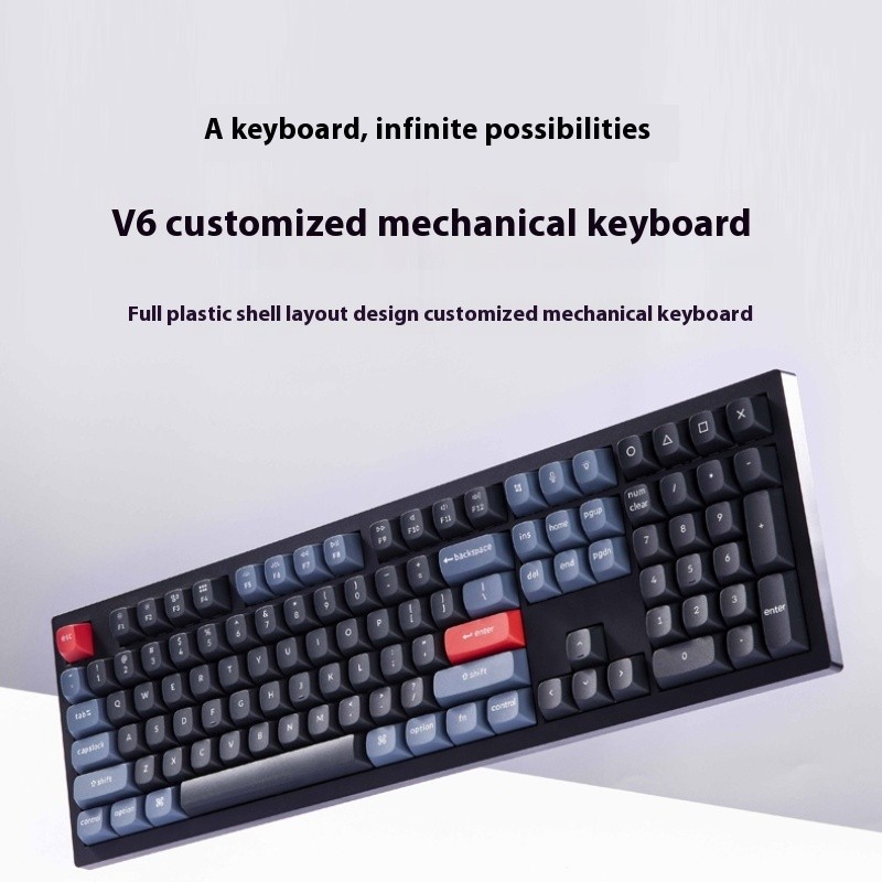 Keychron V6 Wired Custom Mechanical Keyboard Full-Size QMK/VIA Programmable with Hot-swap Keychron K