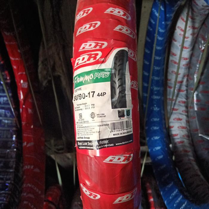 Ban Luar Motor 17 Fdr 80/90-17 Flemmo Pro, Ban Belakang Non Tubeless Berkualitas