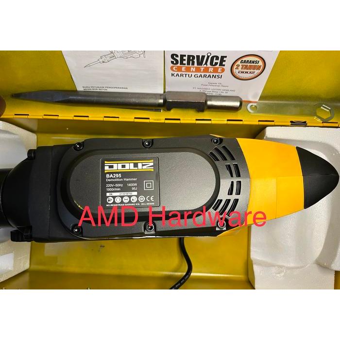 Terbaik Demolition Hammer Mesin Bor Bobok Beton 15Kg Doliz Ba295 Ph65 Ba 295 Terlariss 