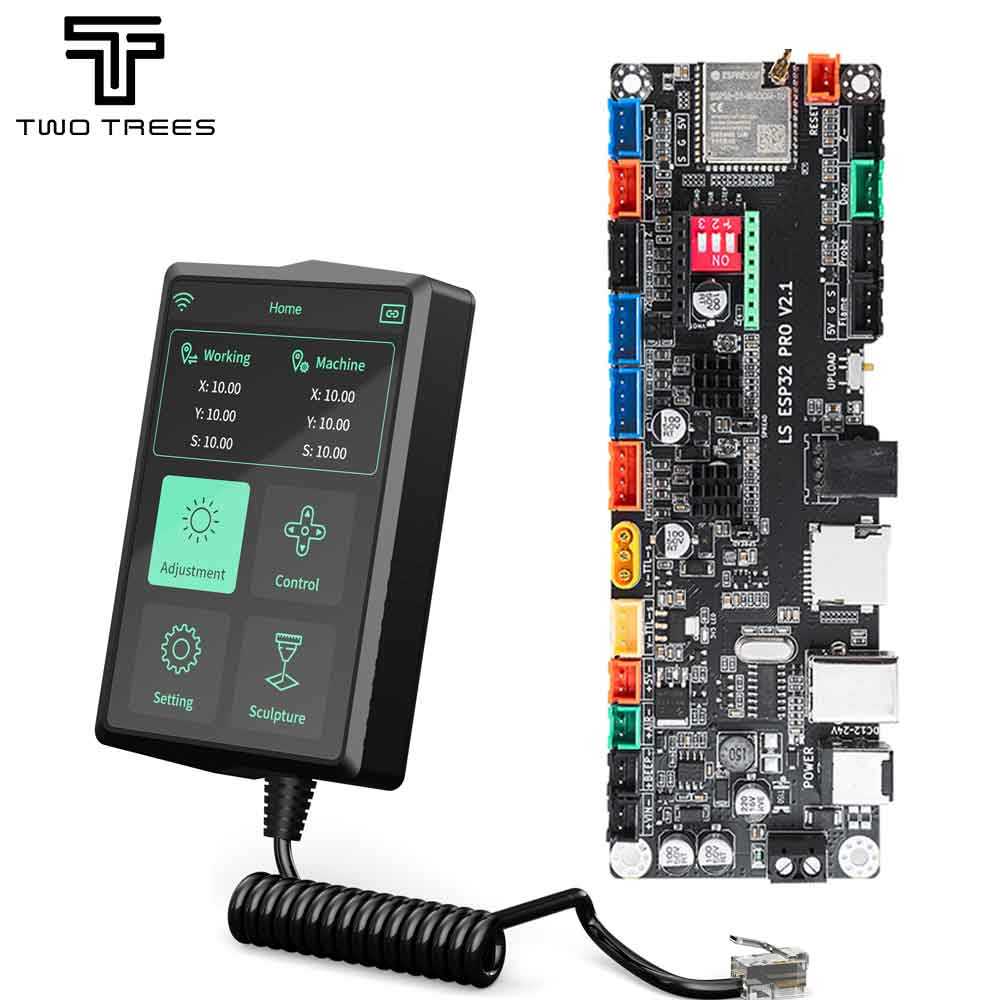 Twotrees Mks Ls Esp32 Pro Grbl Controller Laser&Cnc Support Wifi Bluetooth Touch Screen Upgrade