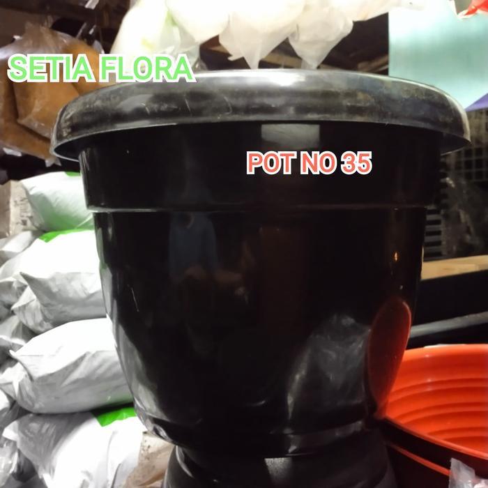Pot Hitam 35Cm/Kuping