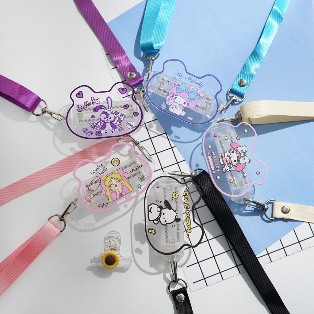 Tali Lanyard Plus Capitan Hp - Tali Gantungan Hp - Tali Klip Belakang Kartun - Tali Lanyard Bisa Pan