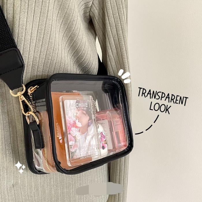 Mini Pvc Concert Sling Bag Tas Konser Bening