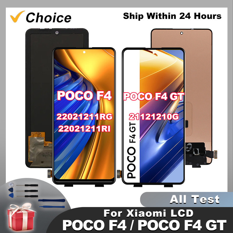 6.67" Amoled Oem For Xiaomi Poco F4 Gt Display 21121210G Screen Digitizer Assembly For Poco F4 Lcd