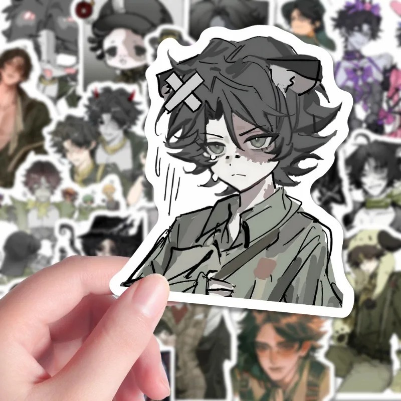 10/62Pcs Anime Game Identity V Handsome Stickers Prospector Norton Campbell Phone Laptop Notebook