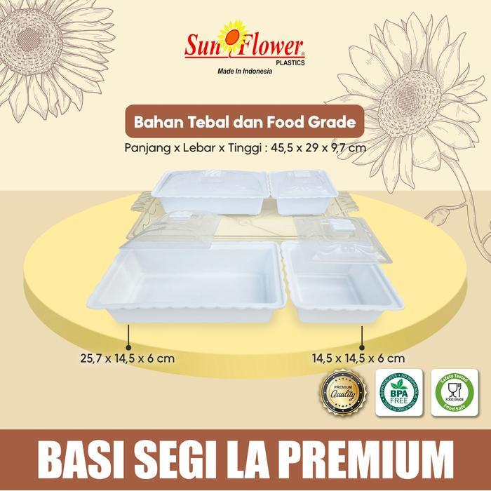 New Tempat Prasmanan Set / Wadah Saji Makanan Segi / Nampan Saji Makanan Set / Basi Prasmanan Segi