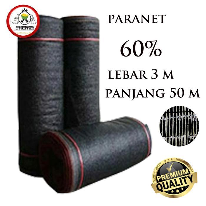 zj6d- Paranet 60% Lebar 3 M Rol / Shading Net / Jaring Tanaman
