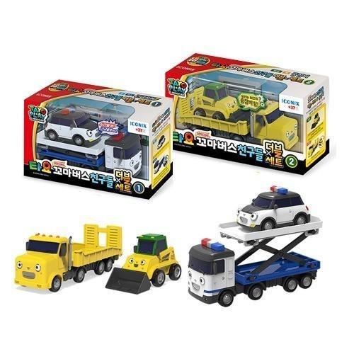 Tayo Bundling Mini Tayo Police Car And Lift Truck/Flat Truck Bulldozer TYT-121001/TYT-121002