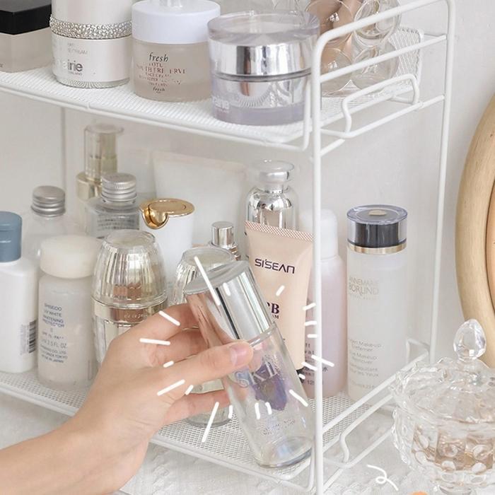 Rak besi 2 susun serbaguna keranjang 2 susun