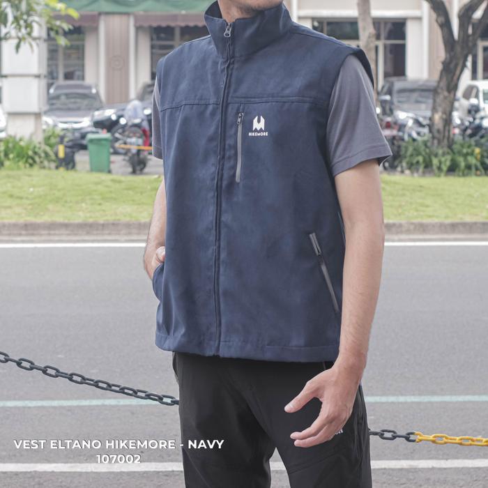 HIKEMORE ELTANO VEST PRIA ROMPI MOTOR TEBAL TOURING ORIGINAL VEST OUTDOOR LOGO CASUAL