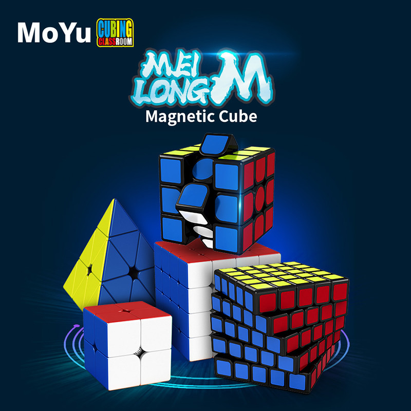 MOYU Meilong  Magnetic  Profesional Piramida Magnetik 2x2 3x3 4x4 5x5 Speed Rubik's Cube puzzle for 