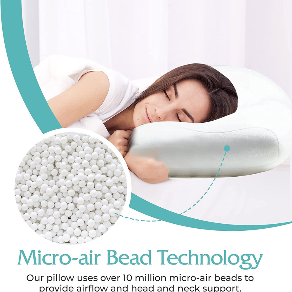 Body Massager All-round Sleep Pillow Neck Massager Sleeping Memory Foam Egg Shaped Head Massage Cush