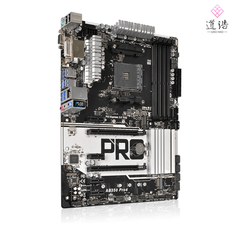 For Asrock AB350 Pro4 Motherboard 64GB M.2 SATA III DDR4 ATX B350 Mainboard 100% Tested Fully Work