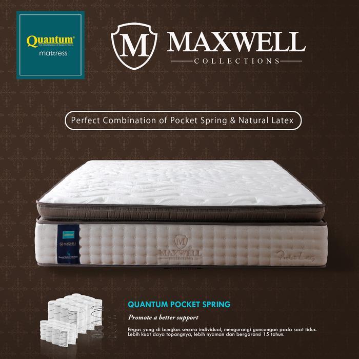 QUANTUM KASUR MAXWELL HALTON POCKET LATEX PILLOWTOP 160X200-KASUR SAJA