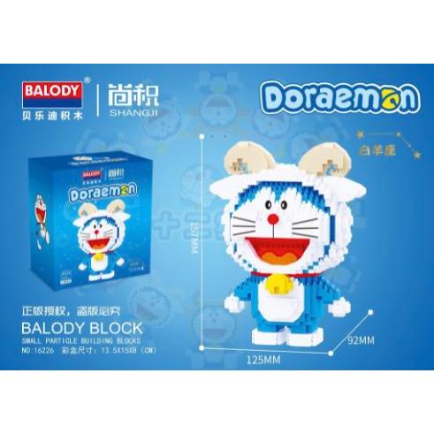BRICKS NANO BLOCK DORAEMON 12 ZODIAK BINTANG MAINAN PUZZLE 3D KODE 140