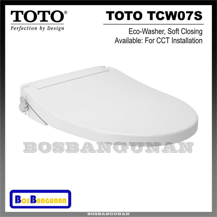Toto Tcw07S Tutup Kloset Ecowasher Closet Toto Tcw 07 S Closet / Tutup Closet Toto Eco Washer Tcw07S