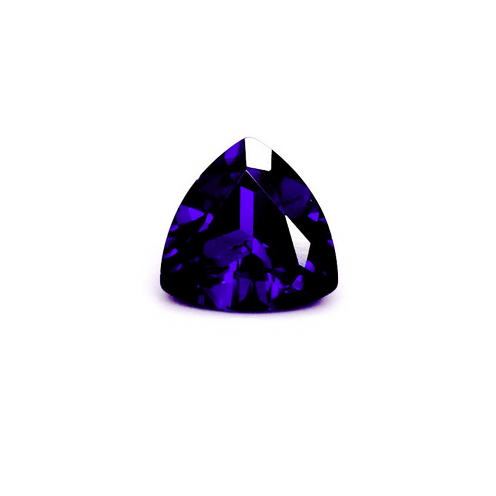 High Quality Tanzanite Triangular Faceted Gemstone Trilliant Cut Blue Tanzanite Gem TZ049