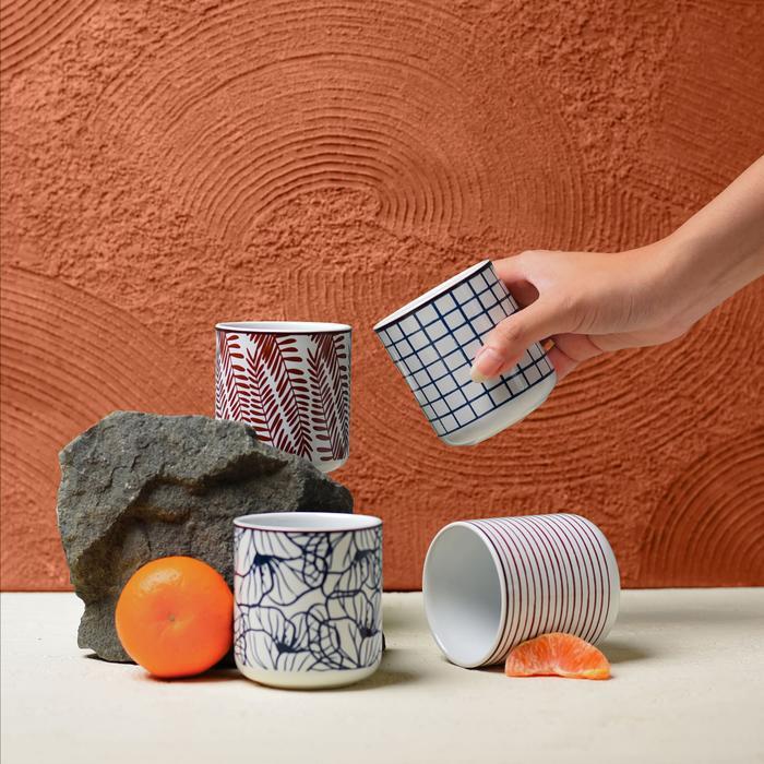 Carramica Gelas Keramik Coralline Ocha Mug