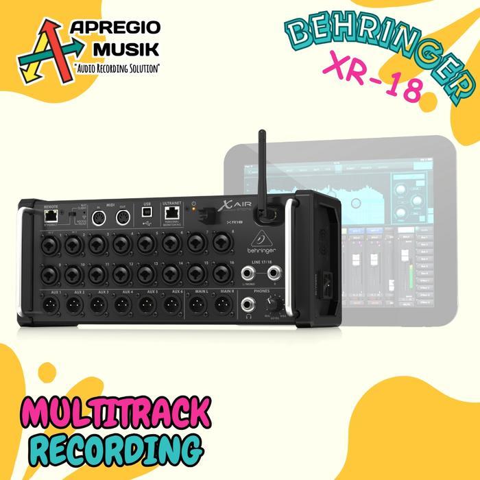 Khusus Instan/Sameday Behringer Xr18 Xair X Air Xr-18 Xr 18 Mixer Digital Wifi With Midas Preamp