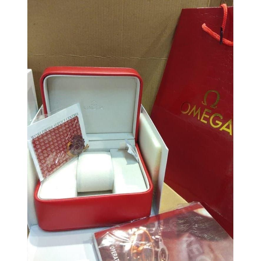 AKH WATCH BOX OMEGA ORIGINAL FULLSET LENGKAP SEPERTI DI GAMBAR
