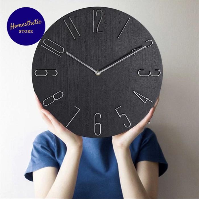 IFY (IMPORT) JAM DINDING BULAT QUARTZ CREATIVE DESIGN KLASIK MINIMALIS AESTHETIC TERMURAH TERLARIS