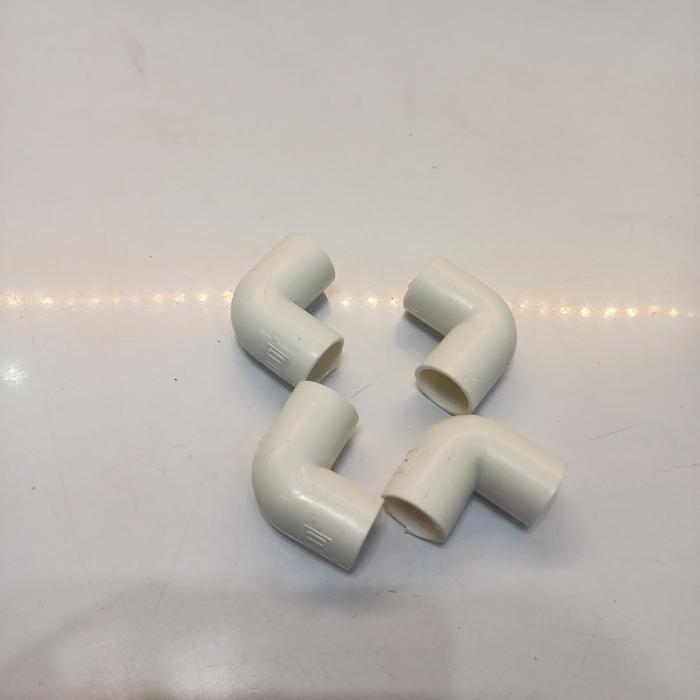 Keni 5/8" Putih Sambungan pipa PVC Knee 5/8 Elbow PVC 17mm Sido Putih
