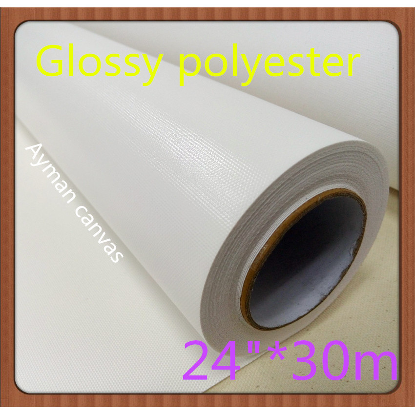 24"*30m Inkjet Polyester Canvas 260g Image Printing Glossy