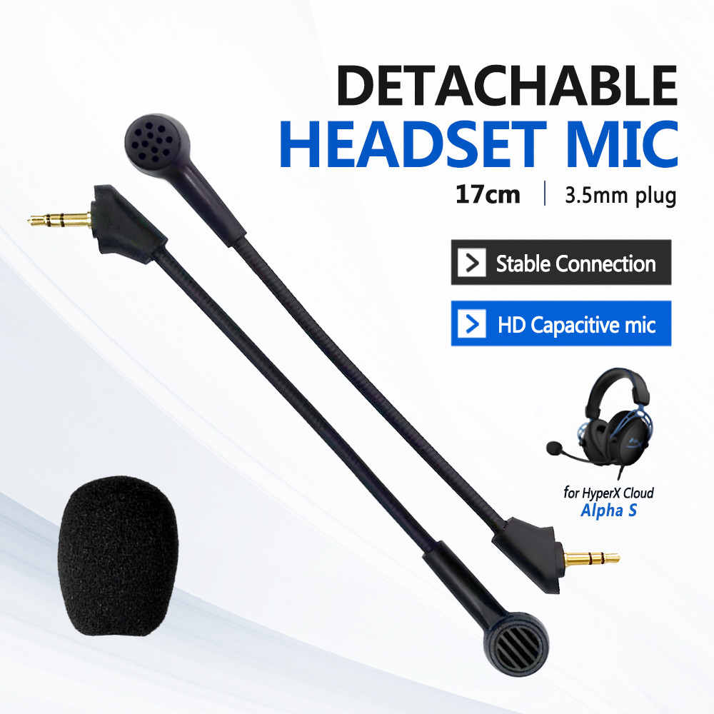 Replacement Game Mic 3.5Mm Microphone For Kingston Hyperx Cloud Alpha /Alpha S Cloud9 C9 Edition
