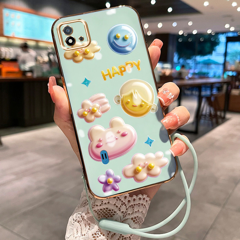 Casing Hp Untuk Realme C20 C20A C11 2021 C11 2020 Case Casing HP pola yang lucu Kesing Cesing tali b