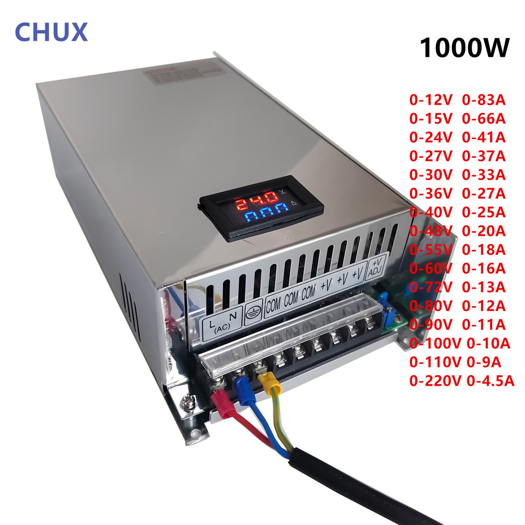 CHUX Adjustable Switching Power Supply With Display 0-12V 15V 24V 27V
