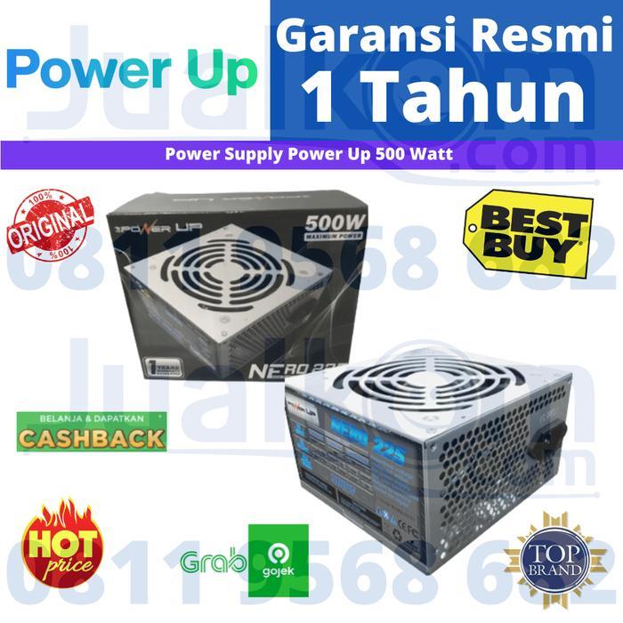 Power Supply Power UP 500W PSU PowerUP 500 Watt Resmi