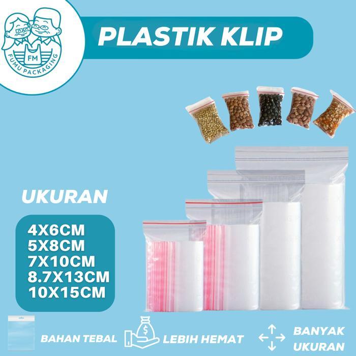 Plastik Klip Bening Ziplock / Plastik Packing Makanan Ketebalan 40 Micron Original