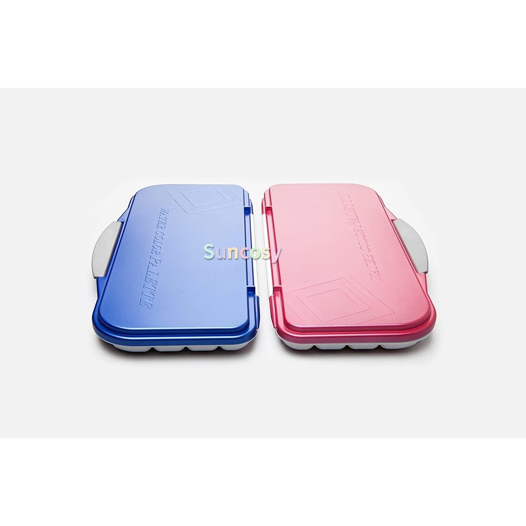 Mijello Airtight Watercolor 18-Well Blue Pink Palette, Small size Airtight By Brand Mijello,MWP-3018