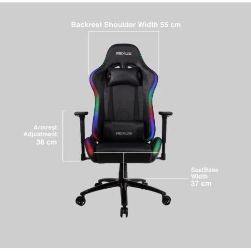 Produk Hits Rexus Gaming Chair / Kursi Gaming Rgc 103 V2 Rgb Led