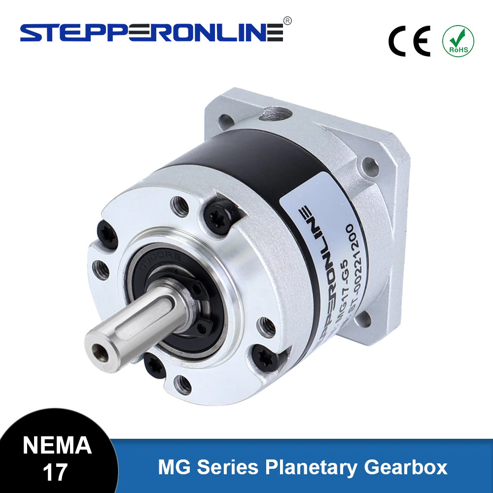Nema 17 Planetary Gearbox Motor Speed Reducer Ratio 5:1/10:1/20:1/50:1/100:1 5Mm Input For Nema17