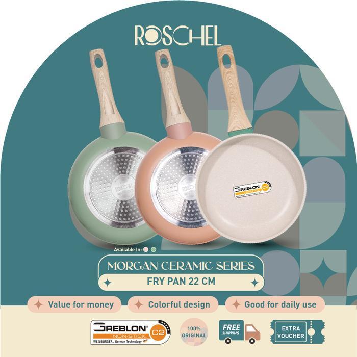 ROSCHEL Fry Pan Ceramic 22 Cm - MORGAN Ceramic Series
