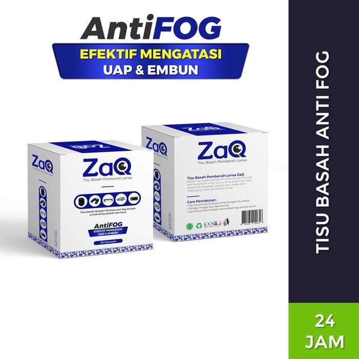 426e- Zaq Merah Tisu Basah Lensa Kacamata Plastik Anti Fog Tahan Embun Uap Magic Wipes