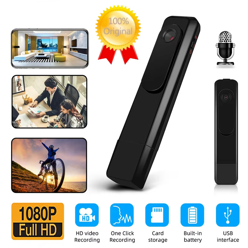 2025 Hot Portable Pen Camera Body Camera 1080P Fhd Video Voice Recorder Portable Recording Pen