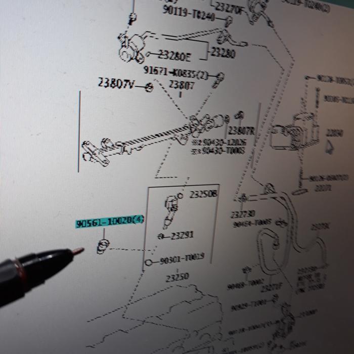 Mangkok nozel injektor innova bensin berikut oring dan seal tebal