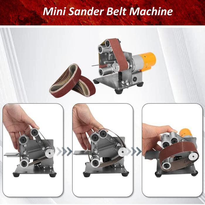 kks Mesin Amplas Belt 10x330 30x330 mm Electric Mini Sanding Machine Multifunctional Sander Grinder
